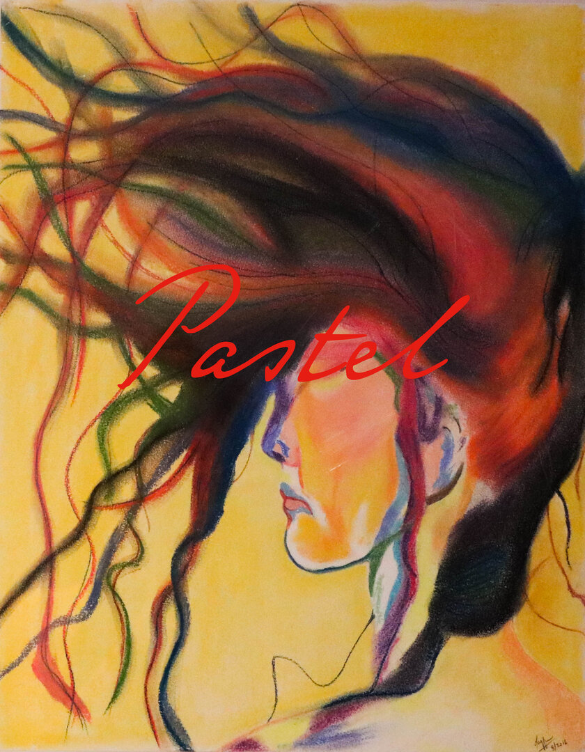 Windy Day Pastel Art By Maggie Sourial